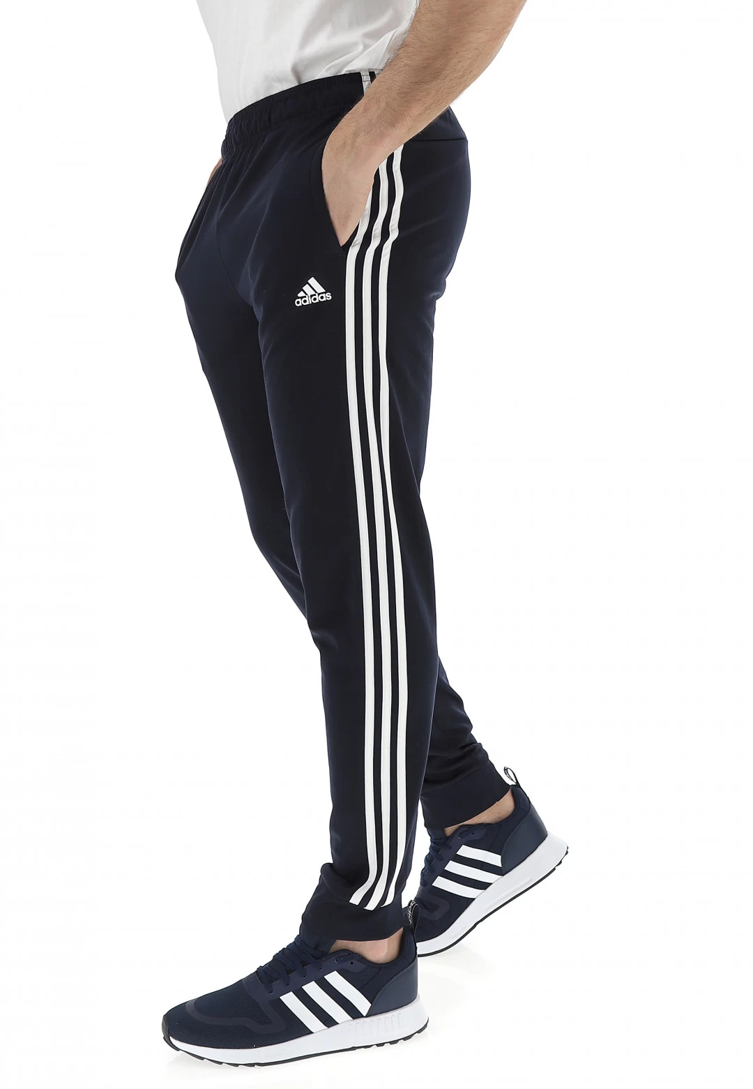 Pantalone Uomo In Acetato Con Polsino Adidas H46106 Blu 3 Pantalone Uomo In Acetato Con Polsino Adidas H46106 Blu