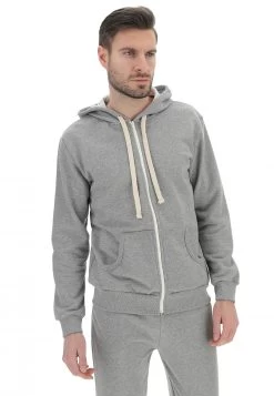 Felpa Garzata Con Cappuccio Interno Bottonato Age Uomo