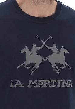 Felpa Girocollo La Martina Con Logo Grande Gommato In Rilievo 11 Felpa Girocollo La Martina Con Logo Grande Gommato In Rilievo -Negozio Da Uomo Alla Moda 55896de94b190b08353694f2bca3d573