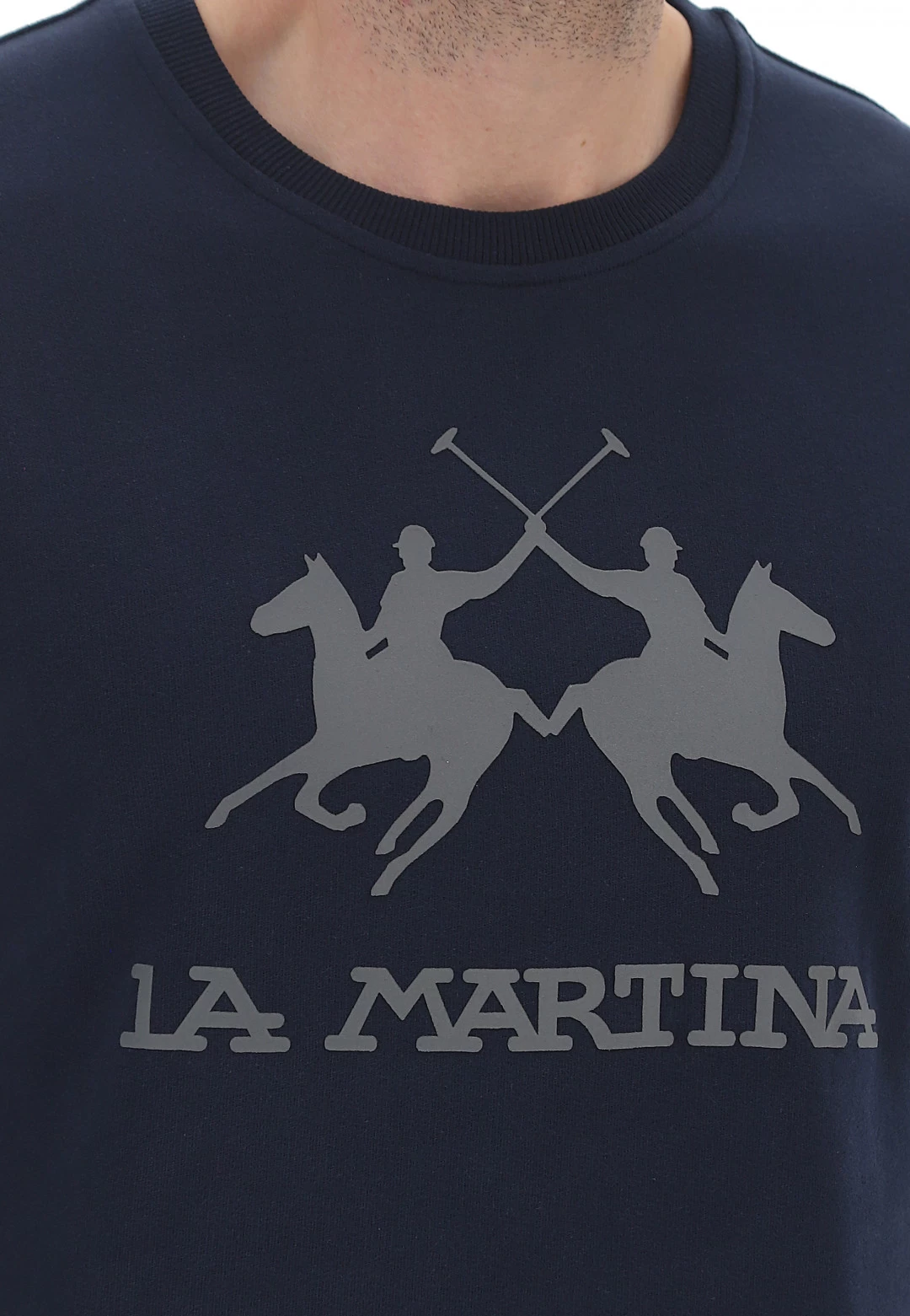 Felpa Girocollo La Martina Con Logo Grande Gommato In Rilievo 7 Felpa Girocollo La Martina Con Logo Grande Gommato In Rilievo - immagine 5