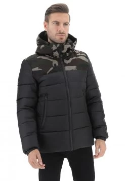 Giaccone Corto Con Cappuccio In Tessuto Ripstop Mixture Uomo