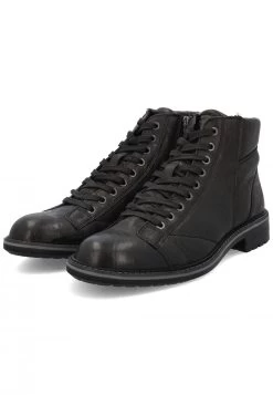 Stivaletto In Pelle Stropicciata Nera Igi&co 2608300 Con Zip Laterale -Negozio Da Uomo Alla Moda 5a24e6ae50bc2295ecd2dae63777de48
