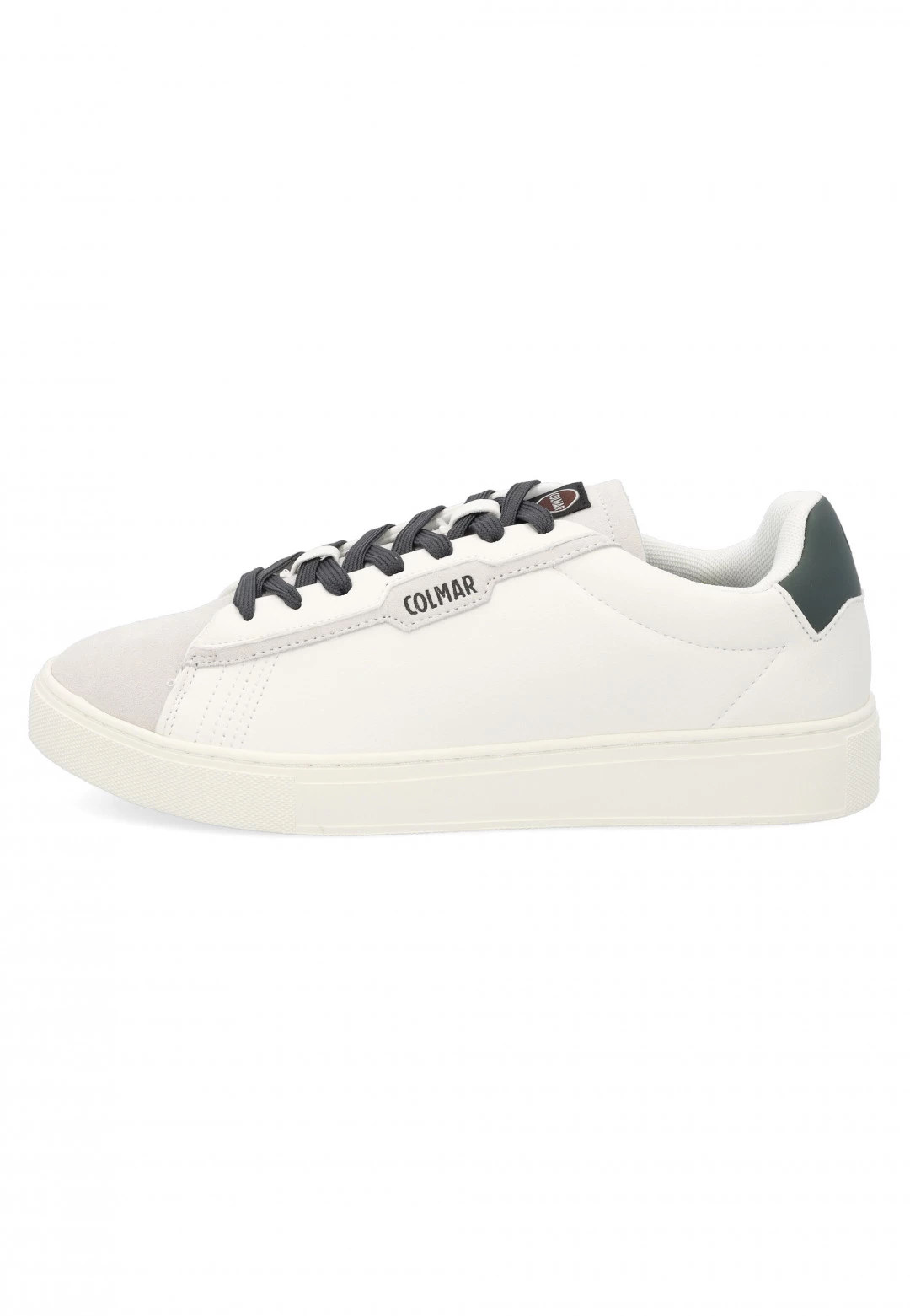 Sneakers Colmar Bates Plain 226 Bianco Con Retro Verde 3 Sneakers Colmar Bates Plain 226 Bianco Con Retro Verde