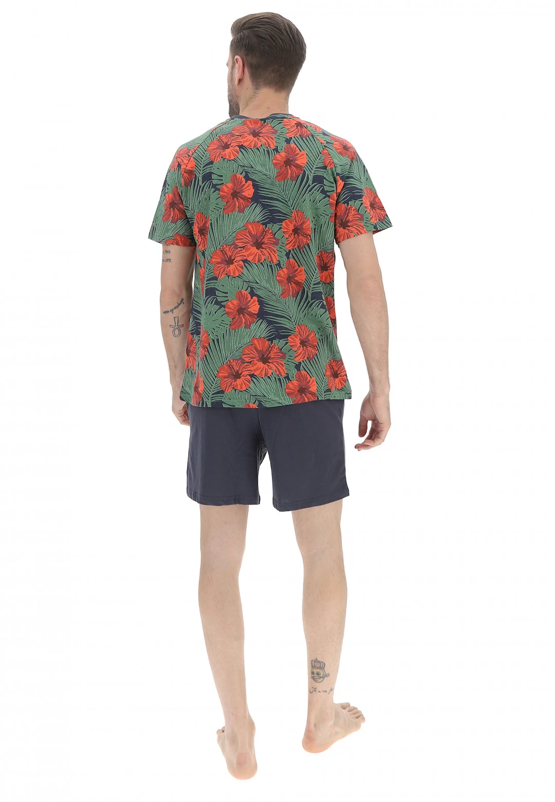 Pigiama Corto Promise Uomo Con T-shirt Floreale 5 Pigiama Corto Promise Uomo Con T-shirt Floreale - immagine 3