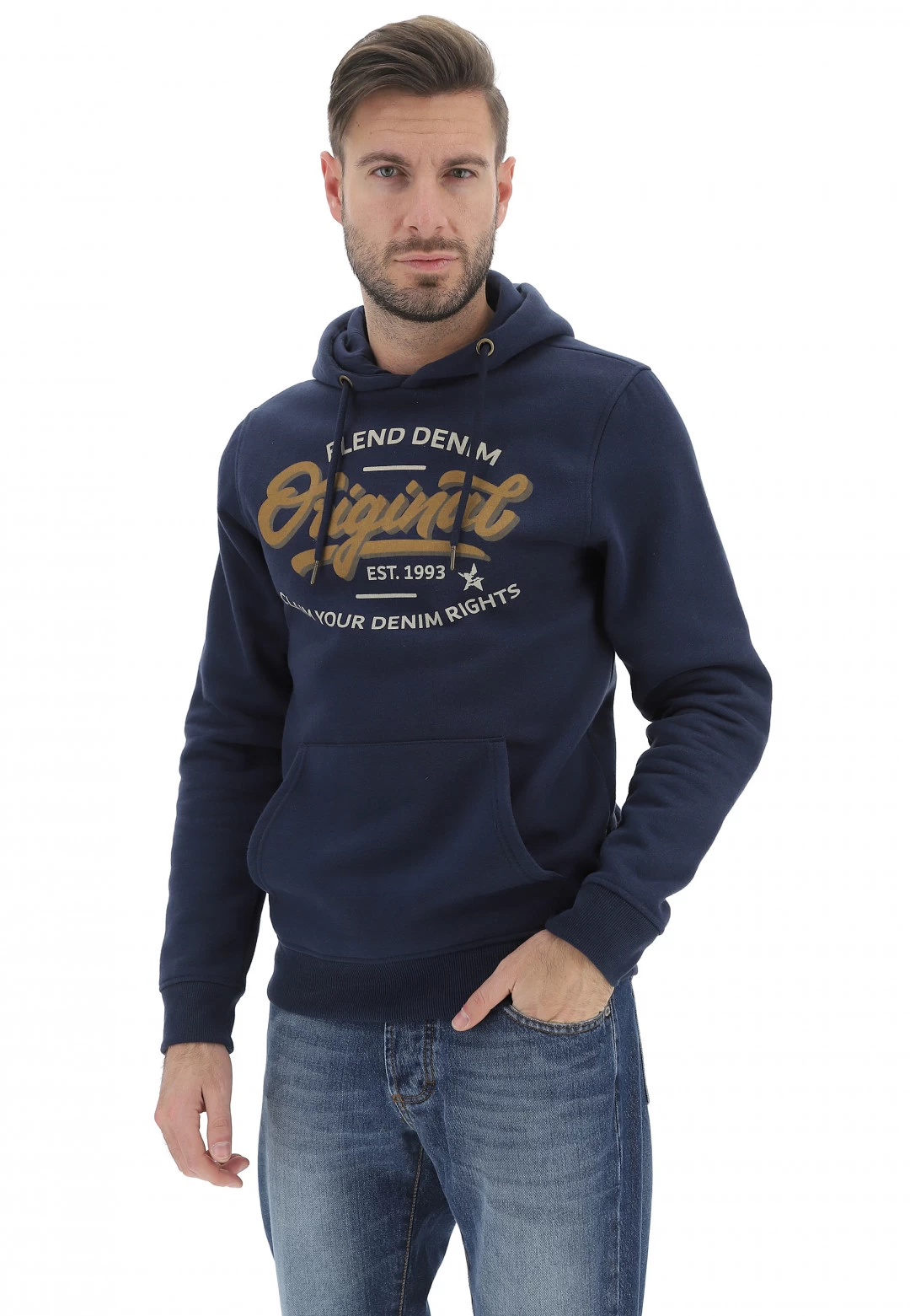 Felpa Con Cappuccio Blend Stampa Frontale Uomo 3 Felpa Con Cappuccio Blend Stampa Frontale Uomo