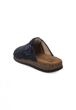 Ciabatte Sanofit Tessuto A Costine Blu E Sottopiede Pelle -Negozio Da Uomo Alla Moda 5e6e1ccd3651af87e4c755c6477ee92d