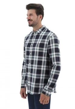 Camicia A Quadri Tommy Hilfiger Dm0dm15112 In Cotone Con Logo Ricamato -Negozio Da Uomo Alla Moda 614c5e6dbe887f5c8f9d659e9b587c26