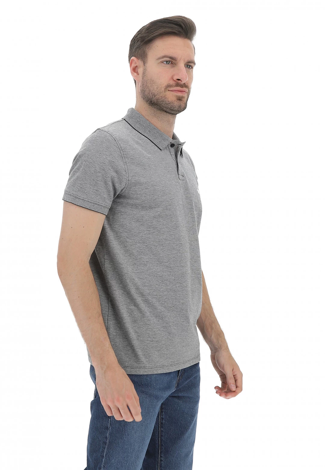 Polo Manica Corta Melange Wrangler W749khxv6 4 Polo Manica Corta Melange Wrangler W749khxv6 - immagine 2