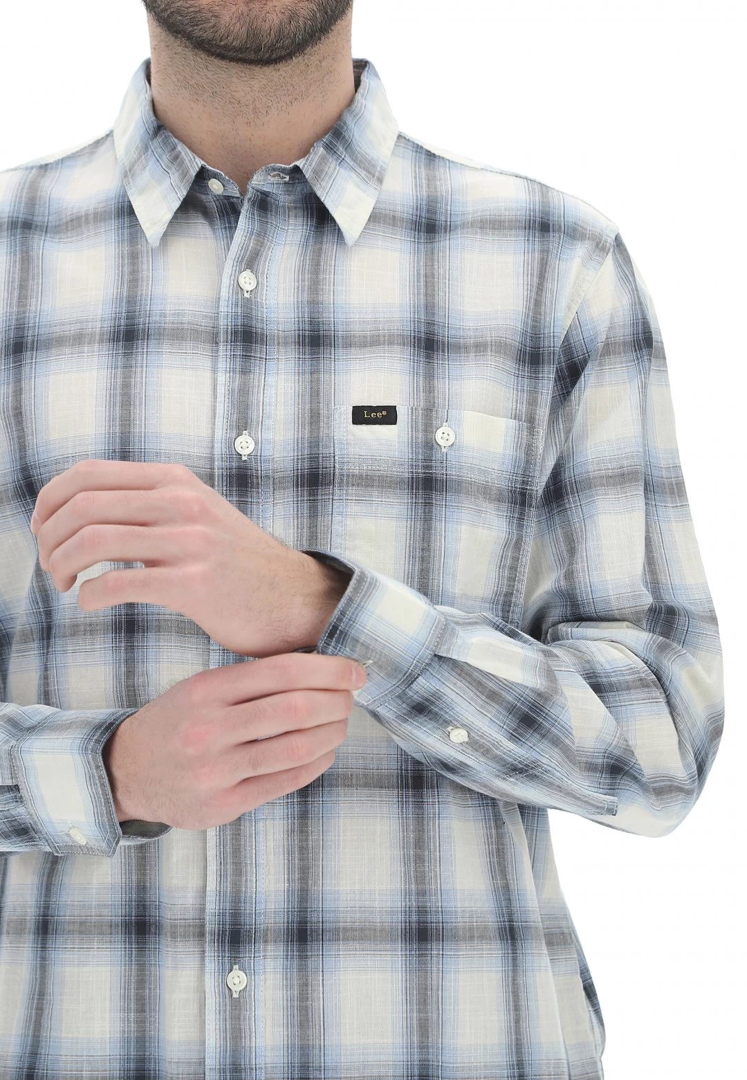 Camicia Uomo Lee In Cotone A Quadri Regular Fit 6 Camicia Uomo Lee In Cotone A Quadri Regular Fit - immagine 4