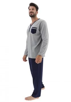 Pigiama Lungo Bicolor Uomo 23 Pigiama Lungo Bicolor Uomo -Negozio Da Uomo Alla Moda 635b18b7cf63a00da45c5d9861ea08d2