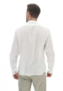 YES.ZEE Camicia 100% Lino Yes Zee Uomo Tinta Unita -Negozio Da Uomo Alla Moda 63ad932ecdabe0d42e36350e0c93b67f