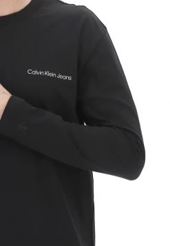 Maglietta A Maniche Lunghe Girocollo Calvin Klein Jeans Con Logo In Rilievo -Negozio Da Uomo Alla Moda 63e766c993f7b249a60965f5a48182aa