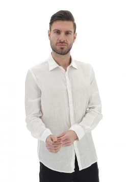 Camicia In 100% Lino Age Uomo Tinta Unita 27 Camicia In 100% Lino Age Uomo Tinta Unita -Negozio Da Uomo Alla Moda 6968d67366bbcd640a9048a93889006f