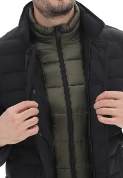 Giaccone Milestone Con Paramontura Removibile In Tessuto Stretch Opaco Uomo -Negozio Da Uomo Alla Moda 699eebf6e68af1065869729616b421a8