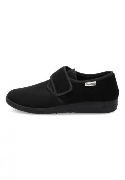Pantofola Uomo Comfort Nera Emanuela 985 Con Strappo Made In Italy