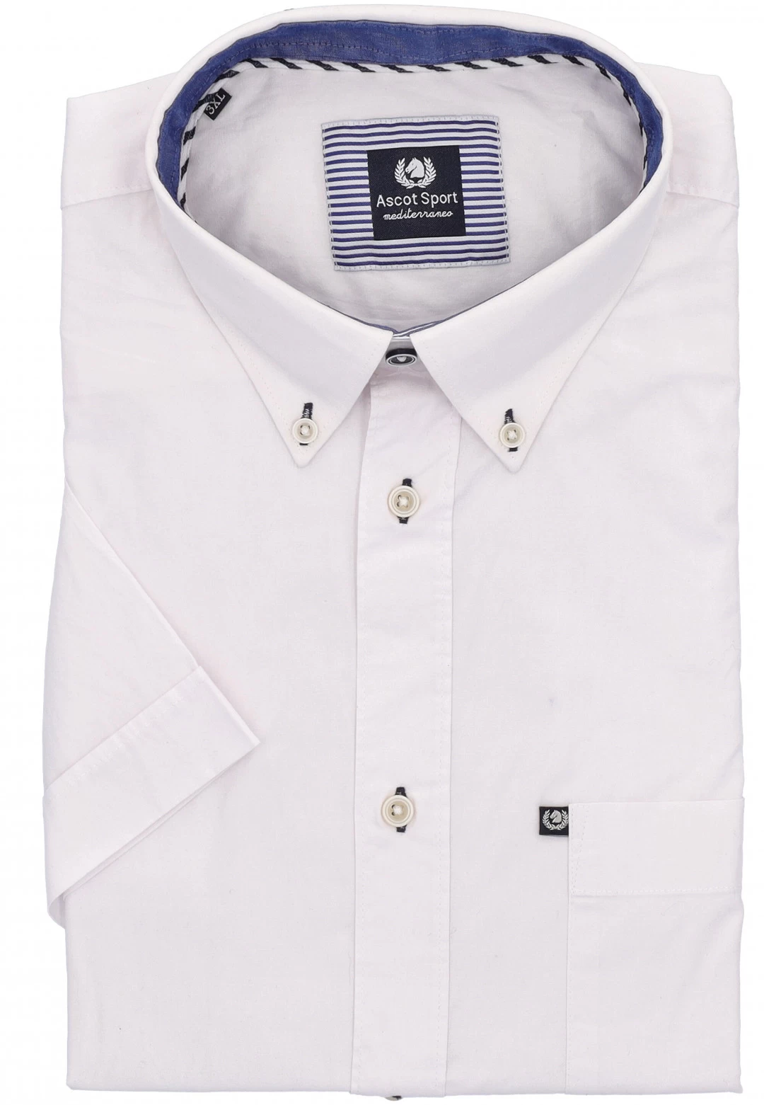 Camicia Ascot Sport Maniche Corte Comfort Fit Tinta Unita 3 Camicia Ascot Sport Maniche Corte Comfort Fit Tinta Unita