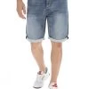 Bermuda In Jeans Uomo Age Lavaggio Chiaro Stretch