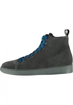 Sneakers Grigie Nerogiardini I102211u In Pelle Scamosciata Con Zip