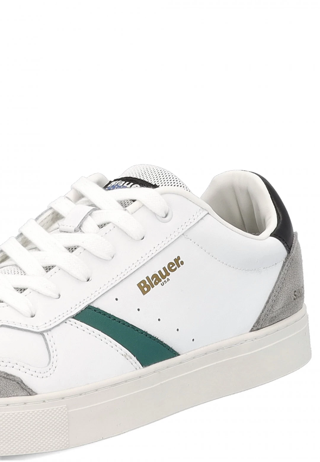 Sneakers In Pelle Blauer Con Inserti A Contrasto Uomo 9 Sneakers In Pelle Blauer Con Inserti A Contrasto Uomo - immagine 7