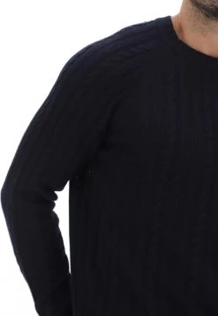 Maglione Girocollo Manuel Ritz Con Lavorazione A Treccia Made In Italy -Negozio Da Uomo Alla Moda 736aa26e37b2d192ed66cce2977606b8