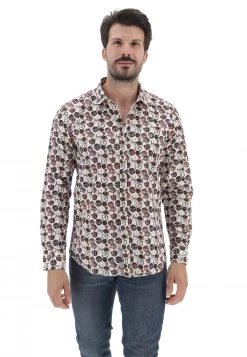 Camicia Manica Lunga Fantasia All Over Brango Uomo