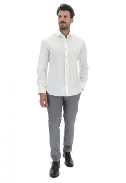 Camicia Xacus Stretch Con Bottoni A Contrasto -Negozio Da Uomo Alla Moda 77263daf690f21f6e0c9f26b3fe203f0