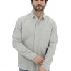 Camicia Blend Uomo Rigata All Over Con Taschino Sul Petto -Negozio Da Uomo Alla Moda 7a0b574251182c0fd1e8a456769847ff