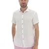 YES.ZEE Camicia In Lino Manica Corta Yes Zee Uomo -Negozio Da Uomo Alla Moda 7b49c3a89ba8bdfbd3dda2231d35e98b