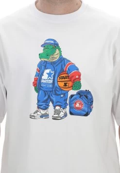 T-shirt Starter Con Stampa Gommata Frontale -Negozio Da Uomo Alla Moda 7b5420152a0a08b4de1a54629df22664