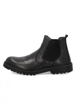 Stivaletto In Pelle Nera Igi&co Con Elastici Laterali 2610100