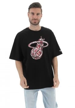 T-shirt New Era Uomo Con Stampa Palla Fiammata Frontale