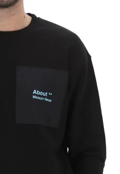 Felpa Girocollo èks Con Scritta A Contrasto Semi Over Fit -Negozio Da Uomo Alla Moda 7f3719d213a8940f17033cb588dc853b