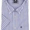 Camicia A Righe Ascot Manica Corta Comfort