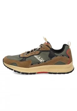 Napapijri Sneakers Napapijiri Np0a4h7vnba1 Verde Militare Con Dettagli Marroni