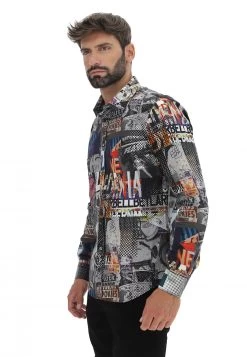 Camicia Manica Lunga Tu Per Tu In Fantasia -Negozio Da Uomo Alla Moda 82a5bbdfb401c1bc9fe41c52cbeaafa1