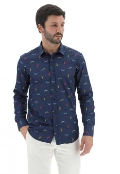 Camicia In Cotone Tupertu Con Fanstasia Piume Colorate