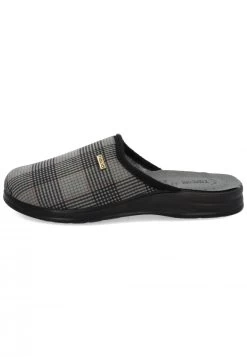 Ciabatte Tiglio Con Sottopiede In Pelle E Fantasia Scozzese Made In Italy