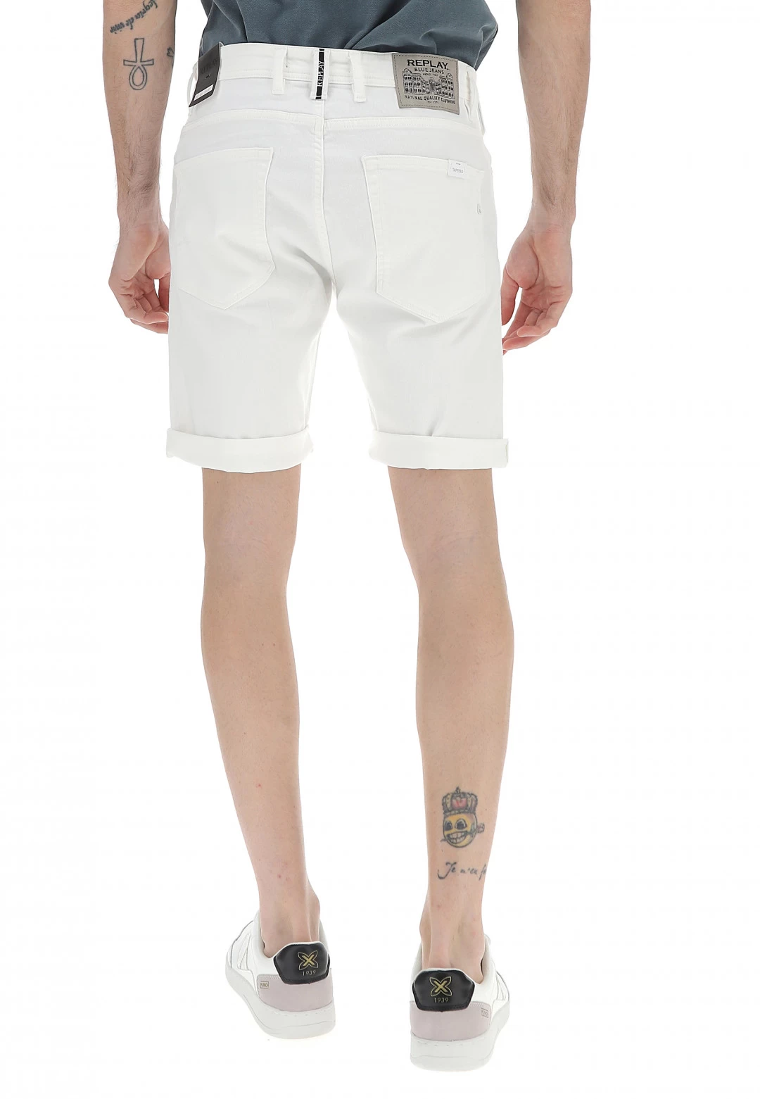 Bermuda In Jeans Replay Tapered Fit Uomo 5 Bermuda In Jeans Replay Tapered Fit Uomo - immagine 3