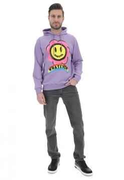 Felpa Con Cappuccio Whatever Con Maxi Stampa Frontale E Logo -Negozio Da Uomo Alla Moda 89bcc3a694dd29ac001d03466c694667