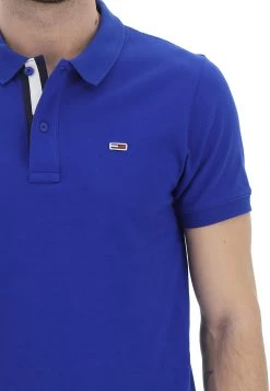 Polo Tommy Jeans In Cotone Piquet Con Bandierina Logo Applicata -Negozio Da Uomo Alla Moda 8b6ad6b31c70b99ca8854977670526d4