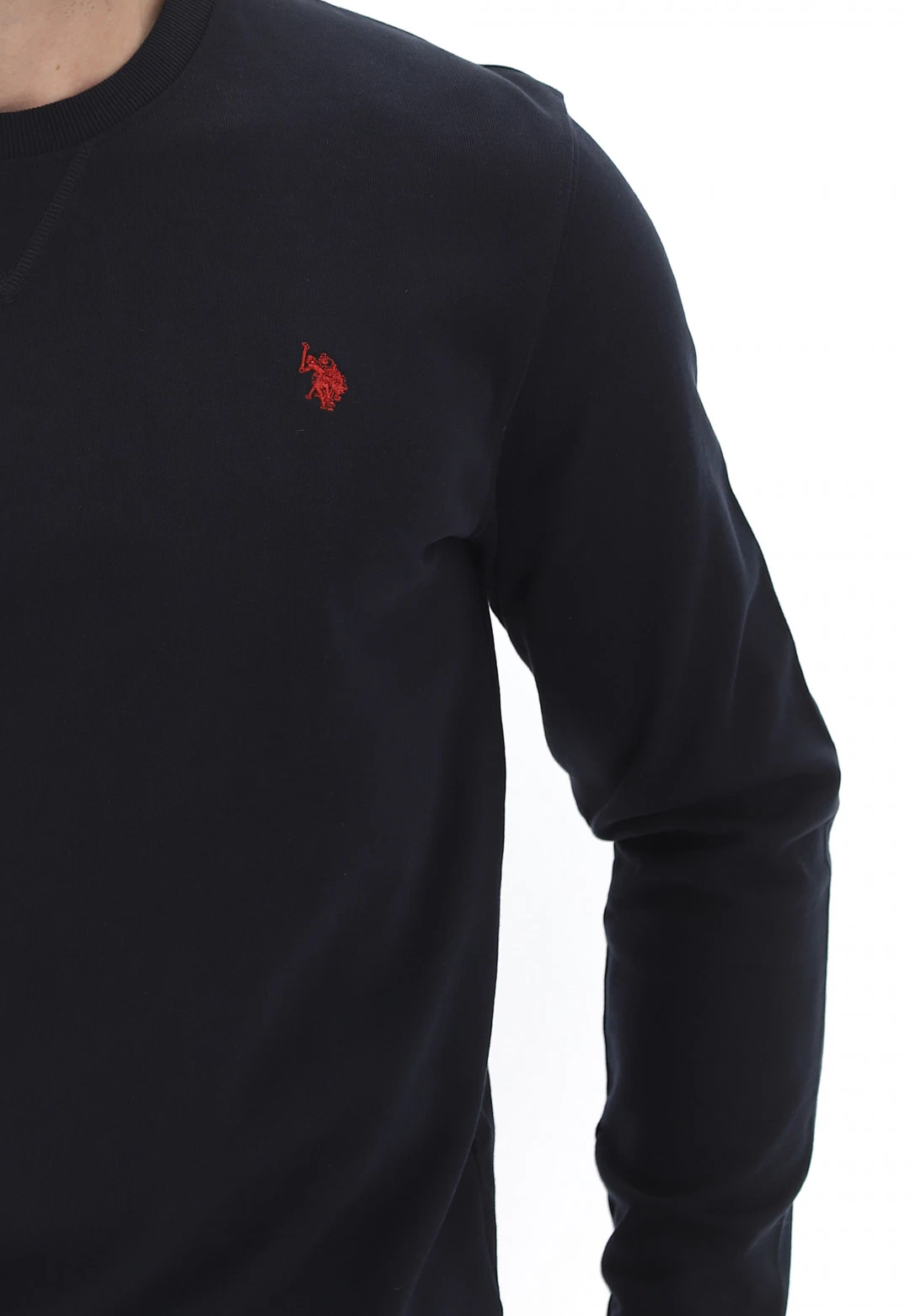 Felpa Girocollo U.s. Polo Assn. Uomo Basic Con Logo Piccolo Ricamato A Contrasto 18 Felpa Girocollo U.s. Polo Assn. Uomo Basic Con Logo Piccolo Ricamato A Contrasto - immagine 16