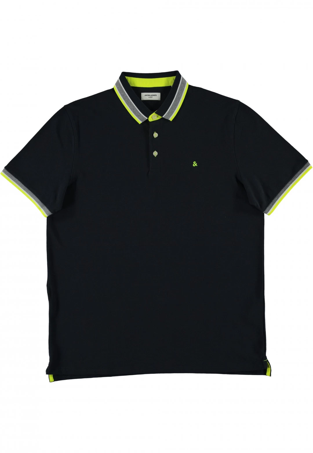 Polo Manica Corta Profili E Ricamo Contrasto Jack & Jones Extrasize 5 Polo Manica Corta Profili E Ricamo Contrasto Jack & Jones Extrasize - immagine 3
