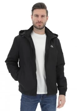 Calvin Klein Jeans Bomber Con Cappuccio Calvin Klein Jenas Uomo Full Zip Con Logo Piccolo Sul Petto