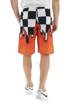 Bermuda Pyrex Made In Italy Retinato Con Logo Gommato E Stampa Fiamme -Negozio Da Uomo Alla Moda 918ec06bdd3a275162919e3c0f30706d