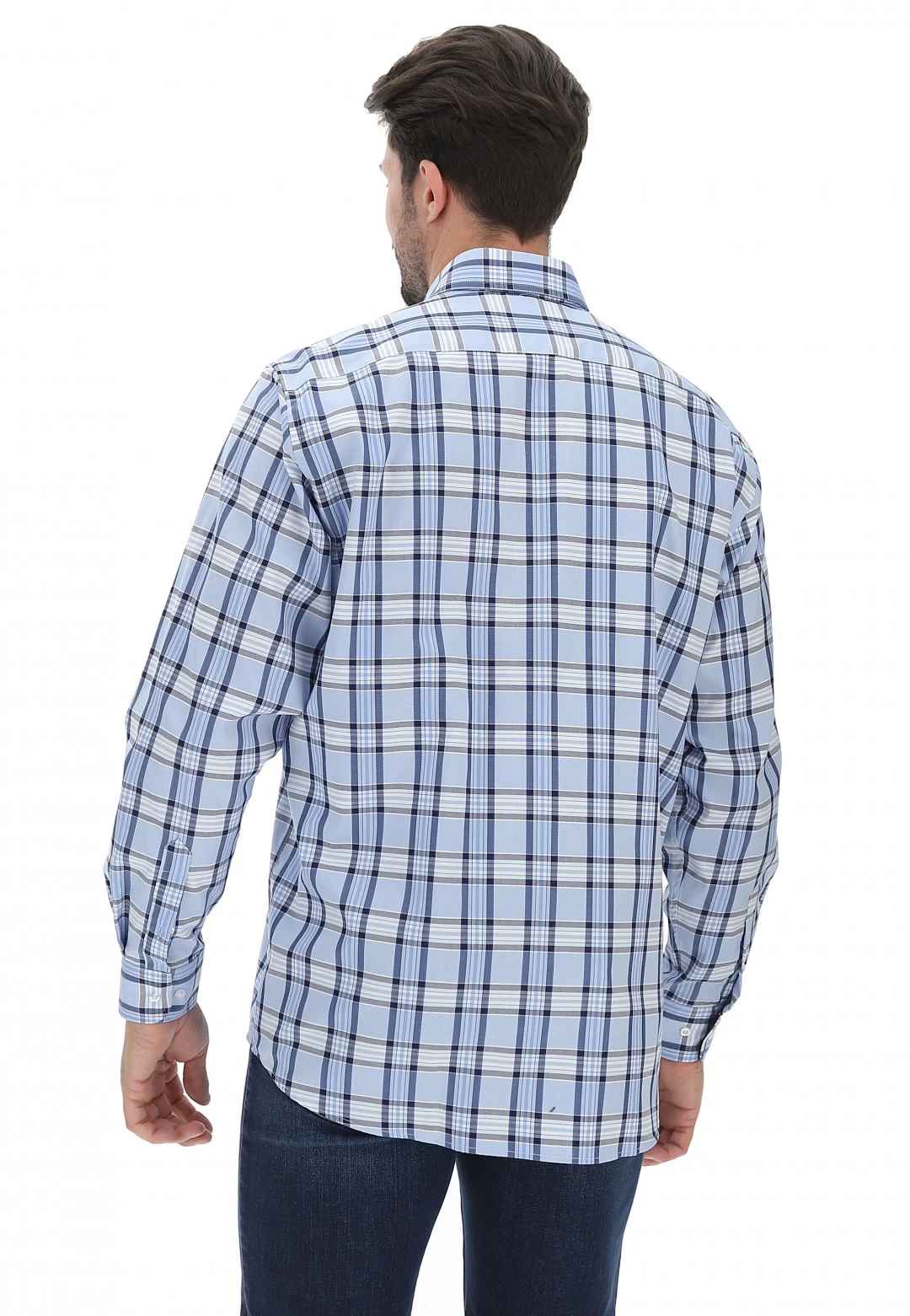 Camicia A Quadri Manica Lunga Regular Rotte Medieterranee 5 Camicia A Quadri Manica Lunga Regular Rotte Medieterranee - immagine 3