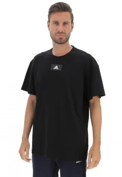 T-shirt Con Logo Centrale Adidas Hn0976 Nera