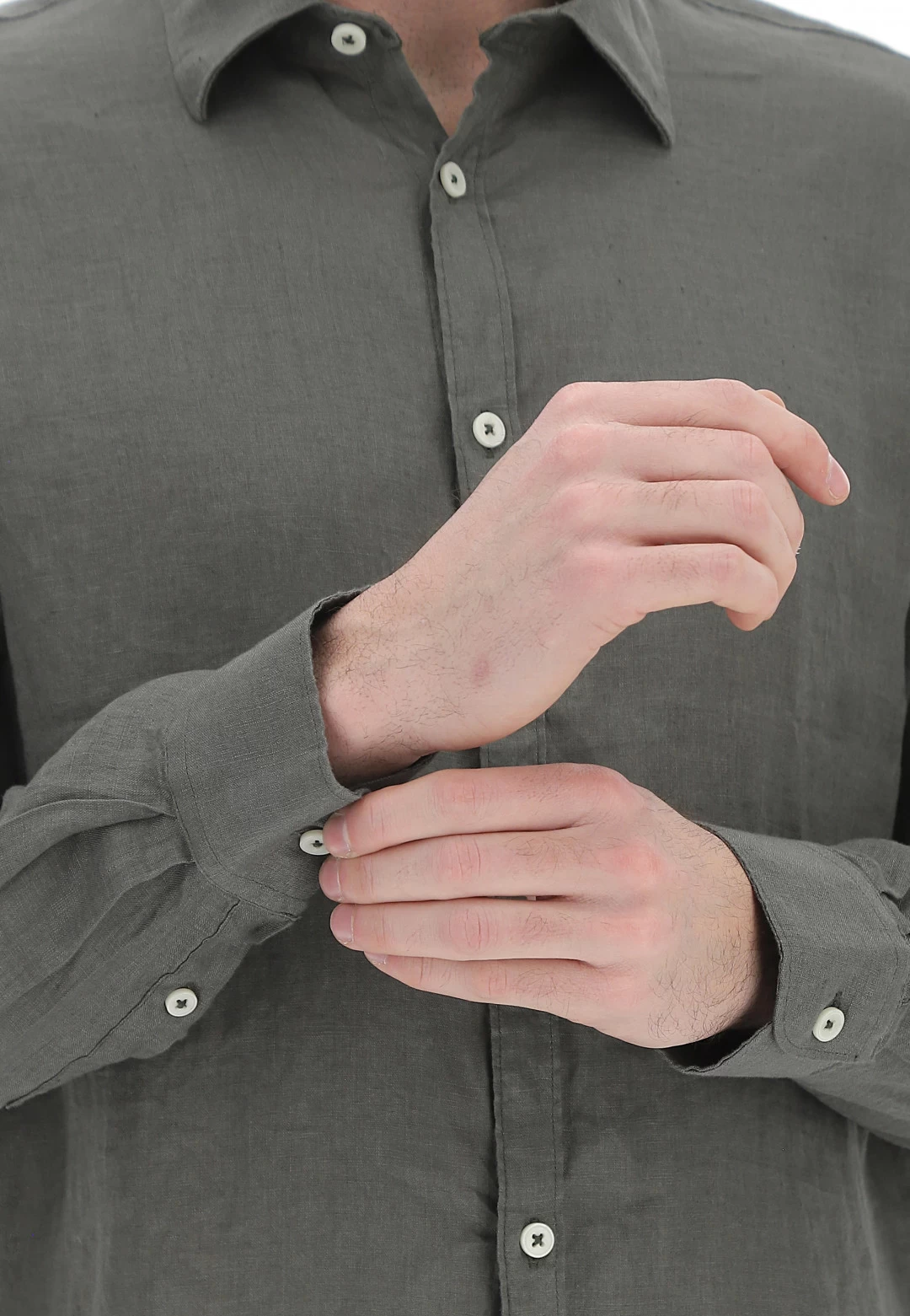 Camicia In 100% Lino Age Uomo Tinta Unita 22 Camicia In 100% Lino Age Uomo Tinta Unita - immagine 20