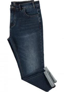 Jeans Over Lavaggio Scuro Rotte Mediterranee