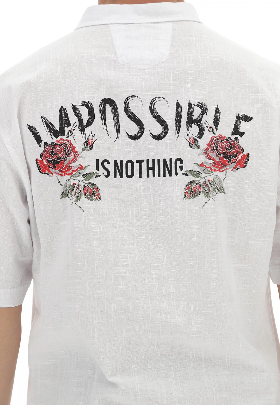 Camicia In Cotone Stampa Impossible Catch Uomo 8 Camicia In Cotone Stampa Impossible Catch Uomo - immagine 6