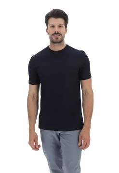 T-shirt Girocollo In Cotone Stretch Morgano -Negozio Da Uomo Alla Moda 9be5e067a0de36bc43d1a96b8f7fdb88